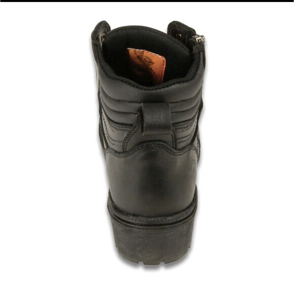 Milwaukee Leather Women’s Side Zipper Plain Toe Boot - MBL9320 Size 8 - Picture 7 of 10